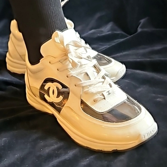 Closet Closing FINAL CHANEL CLEAR SNEAKERS - Picture 2 of 16